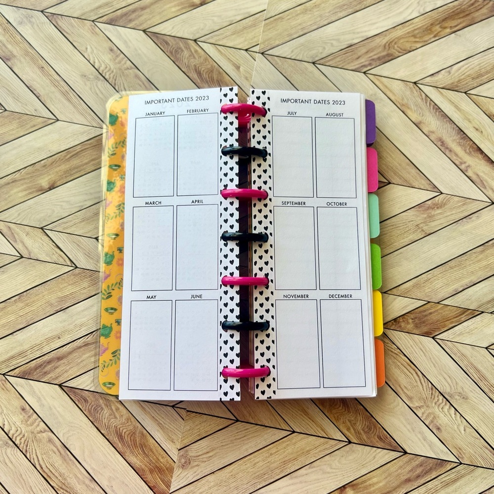Happy planner skinny mini size undated alice in wonderland - Picture 9 of 16